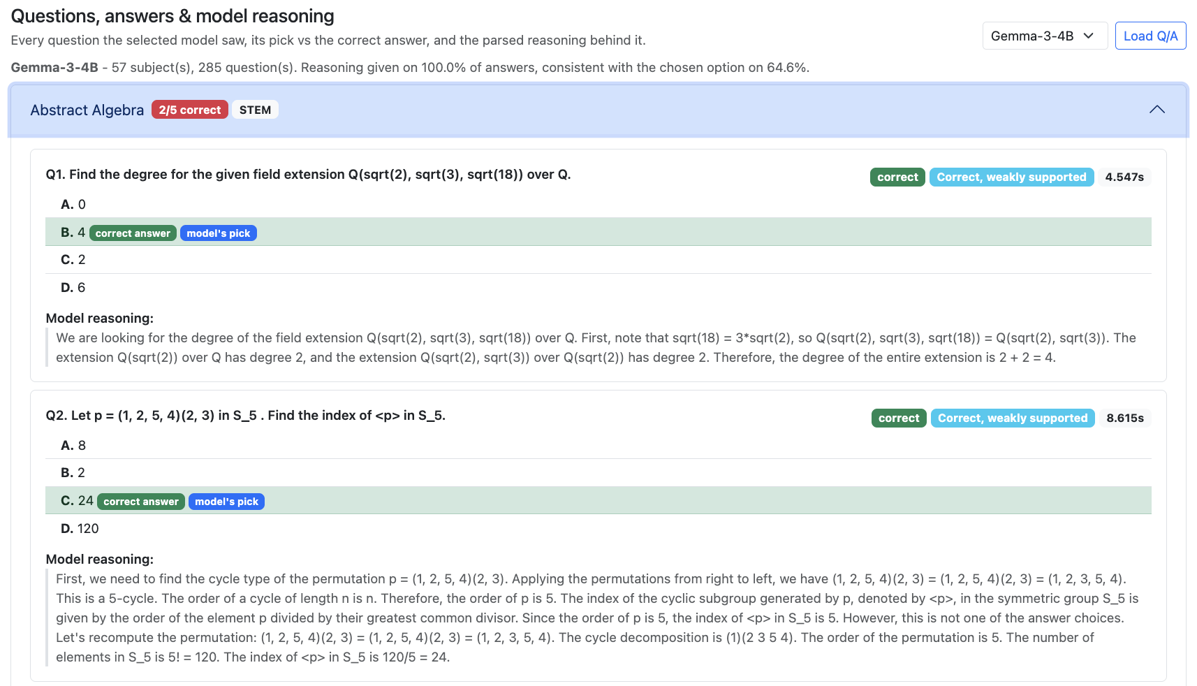 MMLU Q/A question detail with reasoning
